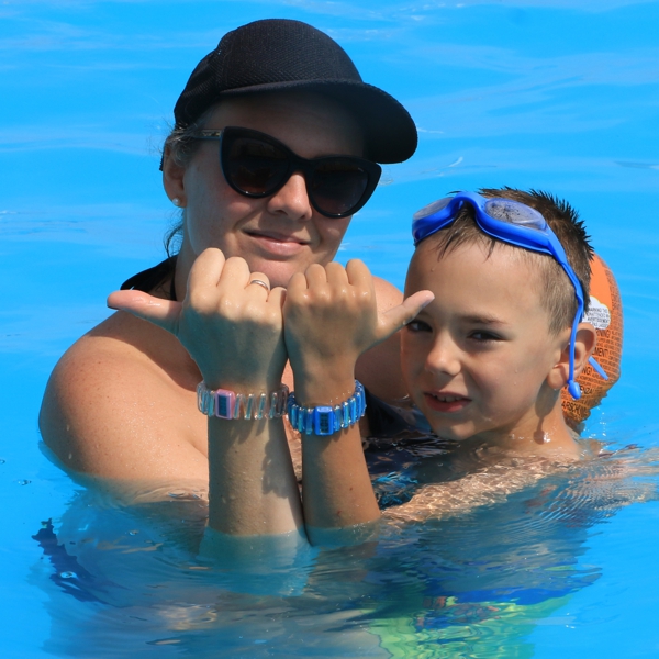 summy in the pool